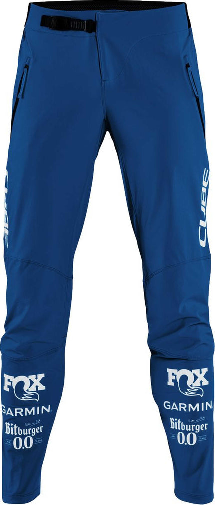 CUBE MTB PANTS X ACTIONTEAM BLUE