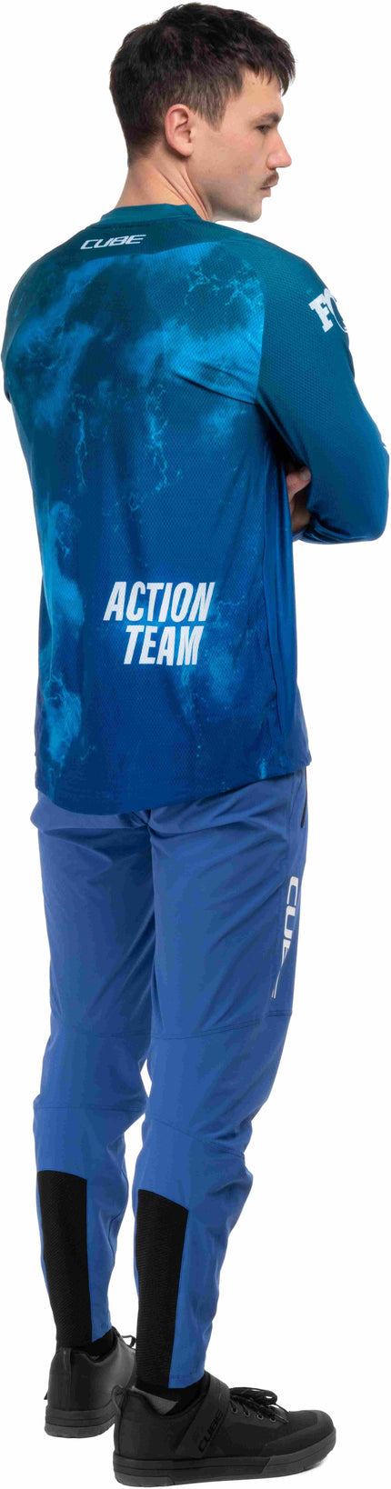 CUBE MTB PANTS X ACTIONTEAM BLUE