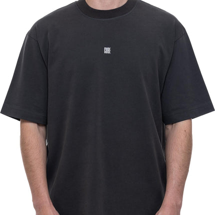 CUBE ORGANIC T-SHIRT LOGO DROPSHOULDER ANTHRACITE