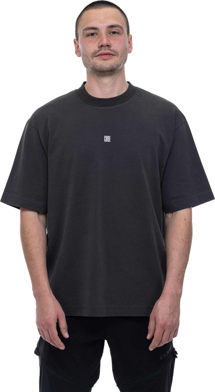 CUBE ORGANIC T-SHIRT LOGO DROPSHOULDER ANTHRACITE