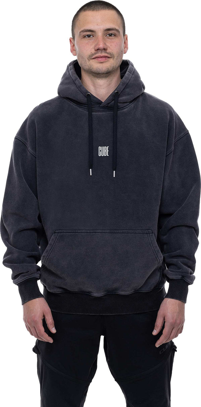 Cube Comfy Hoodie Washed Black