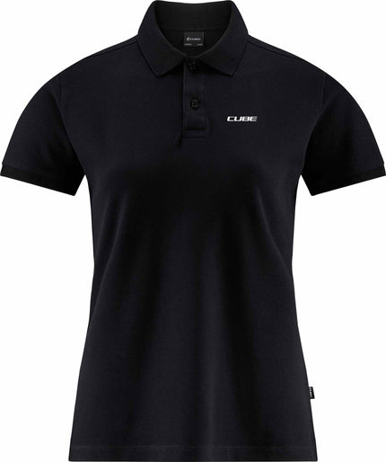 CUBE ORGANIC WS POLO SHIRT BLACK