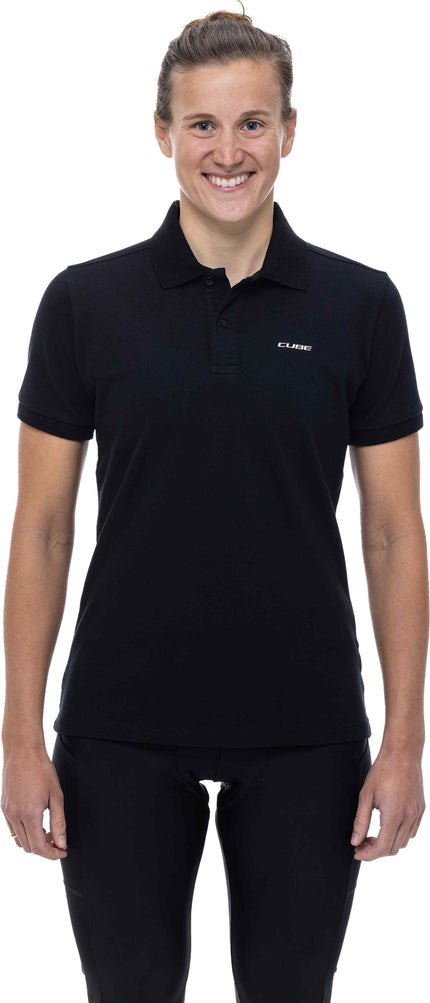 CUBE ORGANIC WS POLO SHIRT BLACK