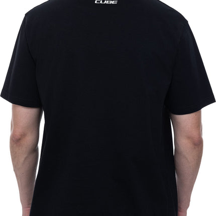 CUBE ORGANIC T-SHIRT ACTIONTEAM GTY FIT BLK/WHITE