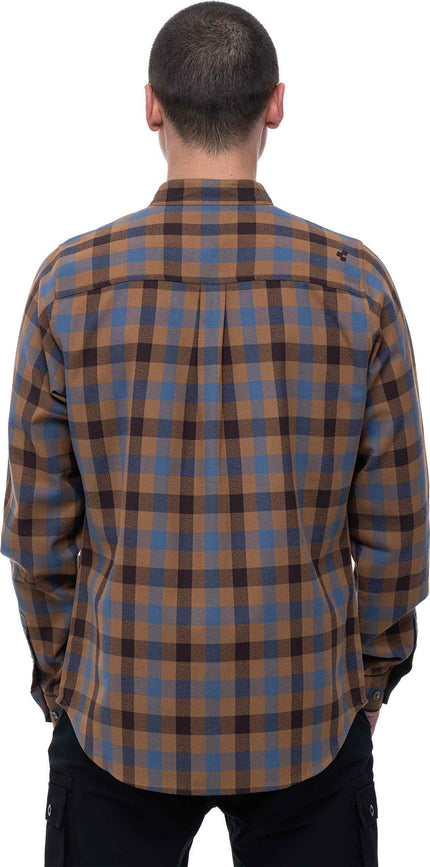 Cube Work Shirt L/S Brown/Blue