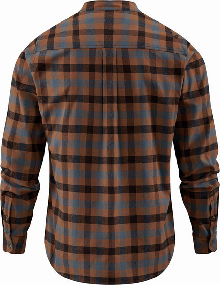 Cube Work Shirt L/S Brown/Blue
