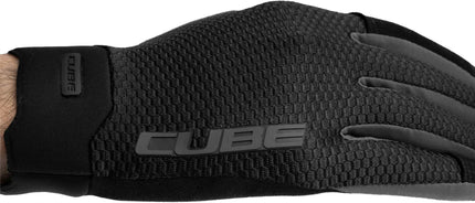 Cube Gloves Gravity Long Finger Black