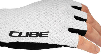 Cube Gloves Race Short Finger White