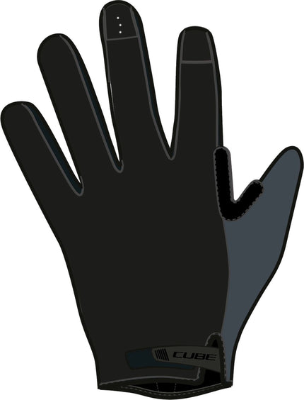 CUBE GLOVES GRAVITY LONG FINGER BLACK