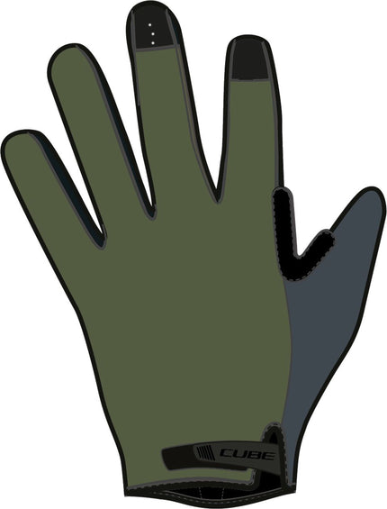 CUBE GLOVES GRAVITY LONG FINGER TM REED GREEN