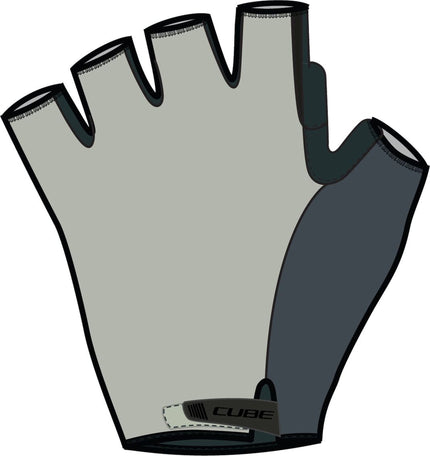 CUBE GLOVES NF ERGONOMICS GEL SHORT FINGER GREY