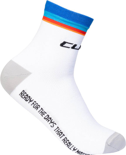 CUBE SOCKS MID CUT TEAMLINE WHITE