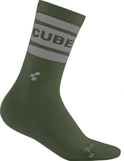 CUBE SOCKS AFTER RACE HIGH CUT OLIVE