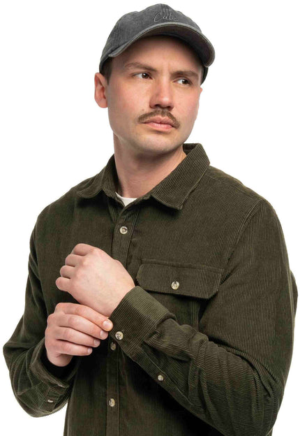 CUBE CORD OVERSHIRT OLIVE