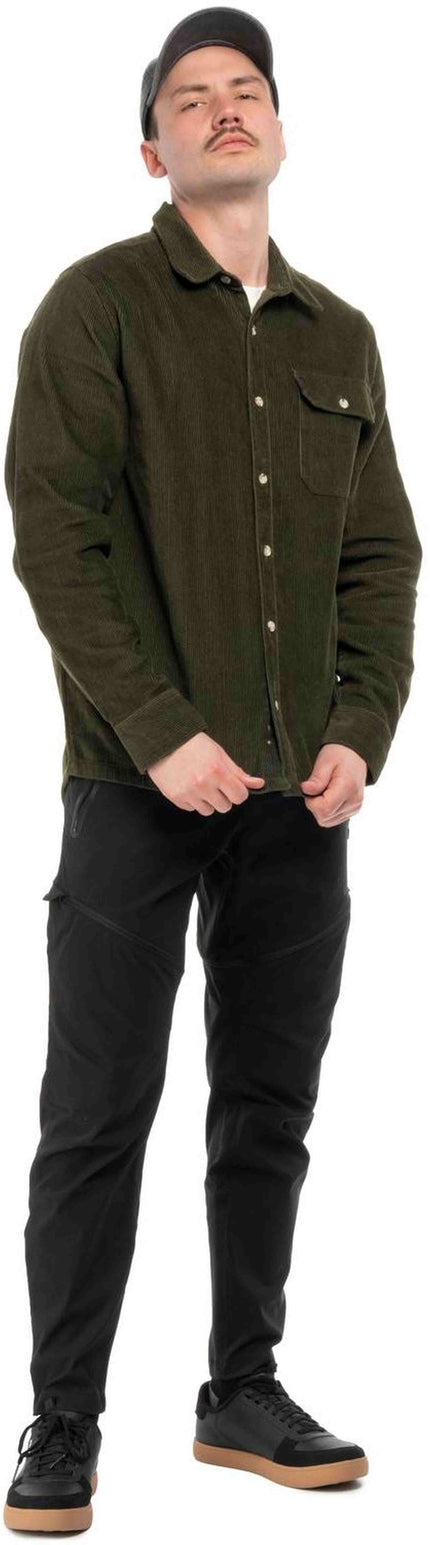 CUBE CORD OVERSHIRT OLIVE