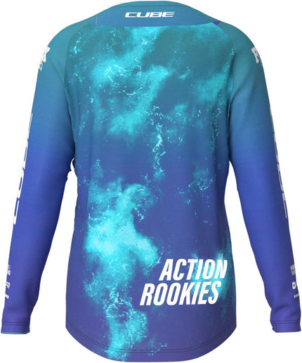 CUBE MTB JERSEY ROOKIE X ACTIONTEAM L/S BLUE/GREEN