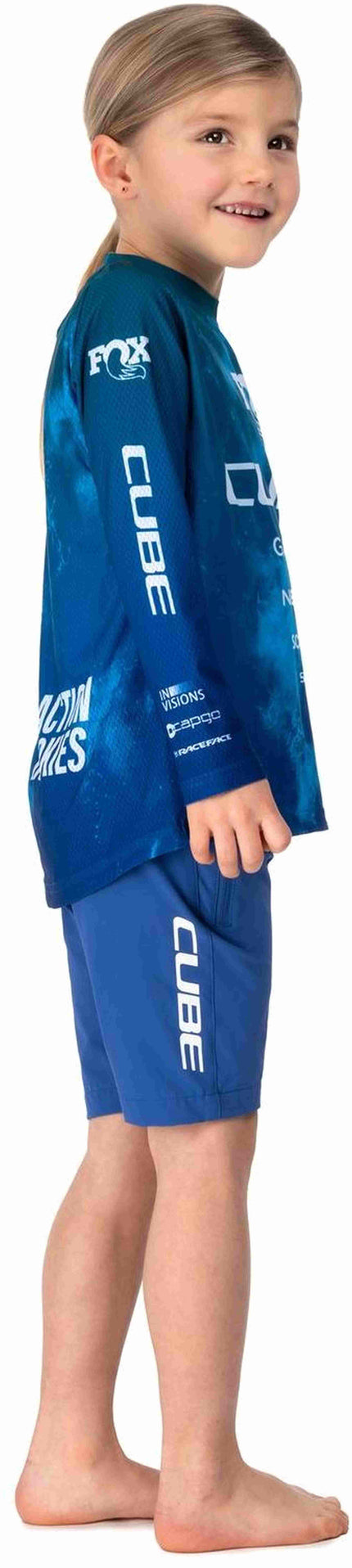CUBE MTB JERSEY ROOKIE X ACTIONTEAM L/S BLUE/GREEN