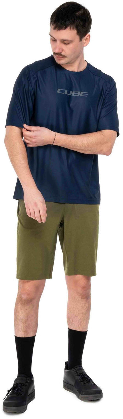 CUBE TRAIL SHORT CMPT INCL. LINER SHORT OLIVE