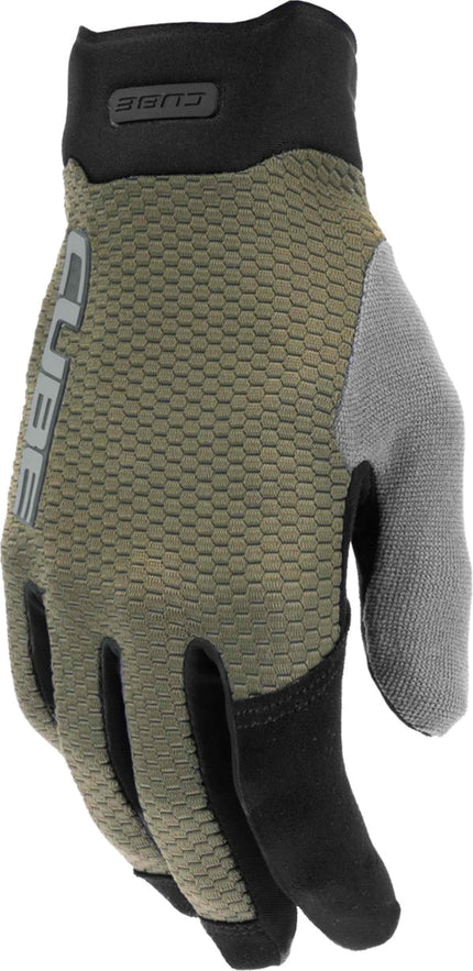 CUBE GLOVES GRAVITY LONG FINGER TM OLIVE/GREY