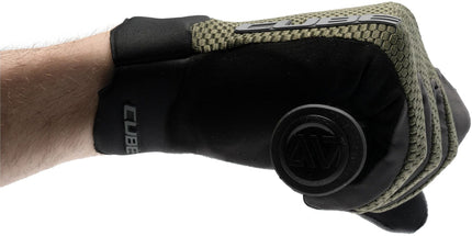 CUBE GLOVES GRAVITY LONG FINGER TM OLIVE/GREY