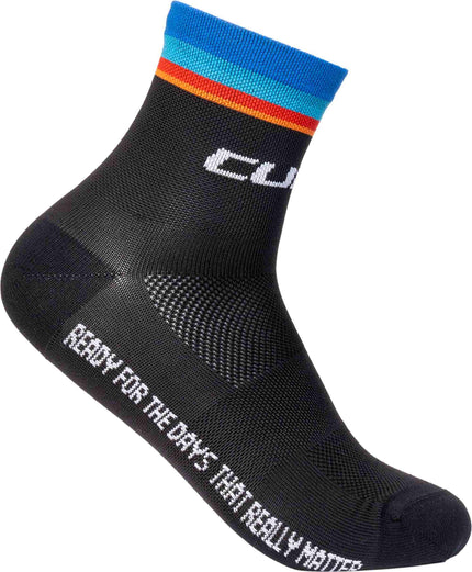 CUBE SOCKS MID CUT ROAD/XC TEAMLINE BLACK
