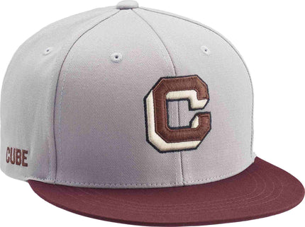CUBE CAP THE EMBOSSED C GREY/BORDEAUX
