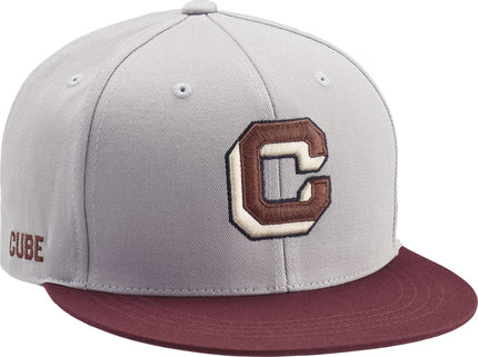 CUBE CAP THE EMBOSSED C GREY/BORDEAUX