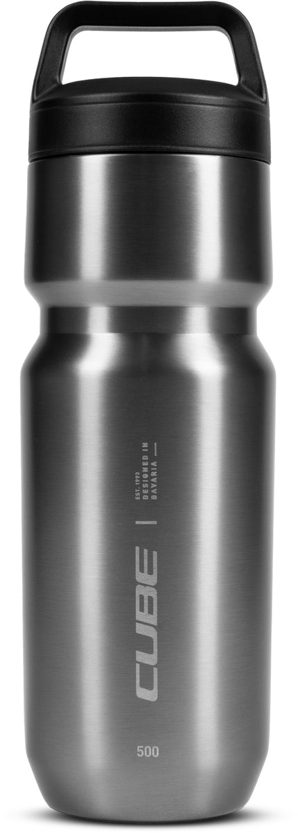 CUBE STAINLESS STEEL BOTTLE ARC 500 INSULATED BRUSHED GREY