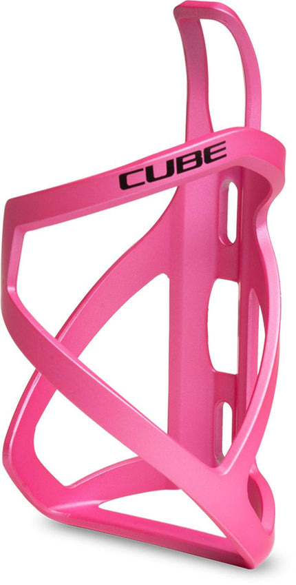 CUBE BOTTLE CAGE HPP LEFT-HAND SIDECAGE MATT FUCSIA/BLACK