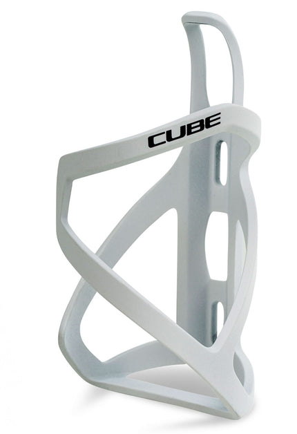 CUBE Bottle Cage Hpp Left Sidecage Matt White/Blk