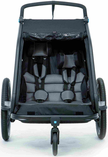 CUBE Kids Trailer Double Cmpt Black