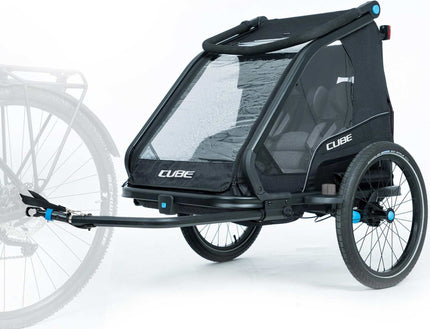 CUBE Kids Trailer Double Cmpt Black