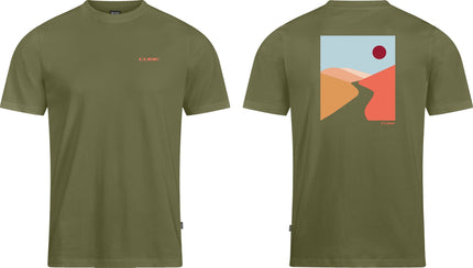 CUBE ORGANIC T-SHIRT SUNSET OLIVE