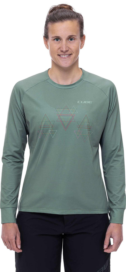Cube Atx WS Roundneck Jersey L/S Green