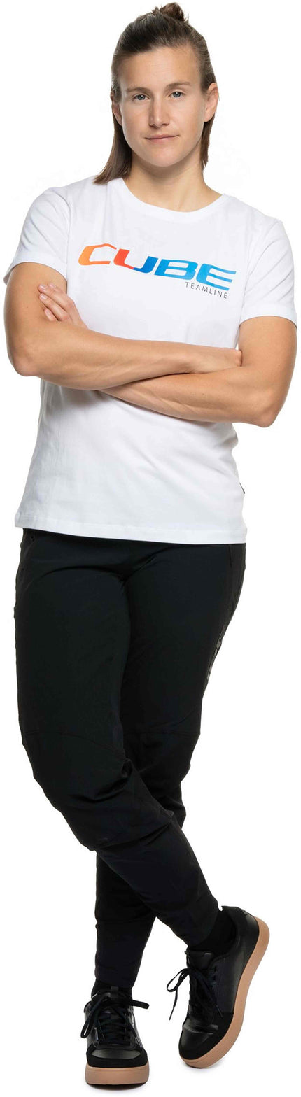 CUBE ORGANIC WS T-SHIRT TEAMLINE WHITE