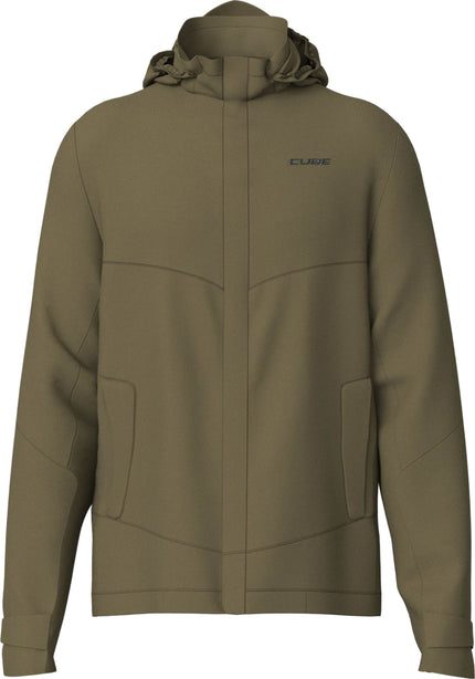 CUBE RAIN JACKET CMPT OLIVE