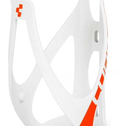 CUBE Bottle Cage Hpp Matt White/Flashred