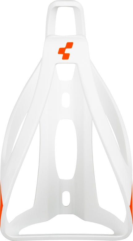 CUBE Bottle Cage Hpp Matt White/Flashred