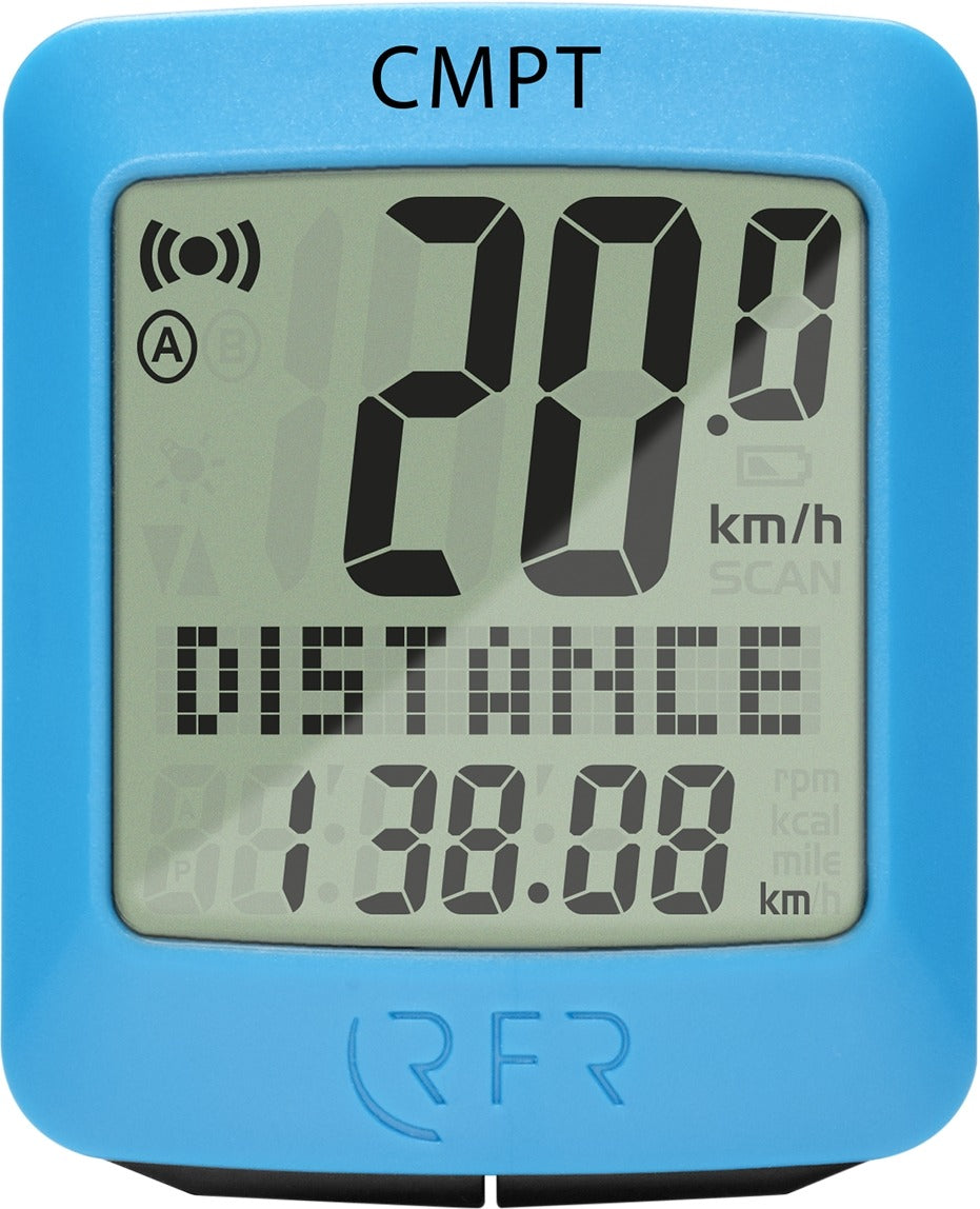 rfr cmpt fahrradcomputer RFR Cycle Computer Cmpt Blue – cubestores.nl