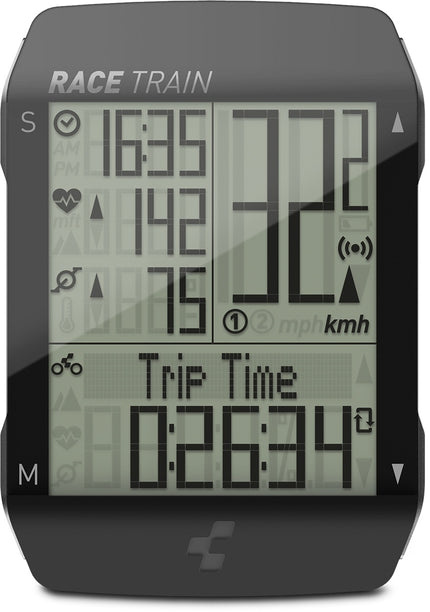 CUBE Cycle Computer Race Train Black