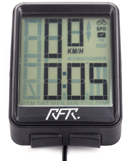 RFR Cycle Computer Cmpt Black/White