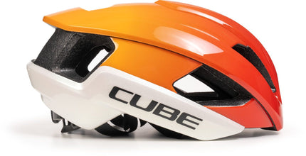 CUBE HELMET HERON TEAMLINE WHITE/ORANGE
