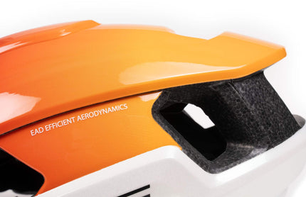 CUBE HELMET HERON TEAMLINE WHITE/ORANGE