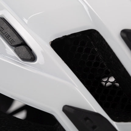 CUBE Helmet Steep Glossy White