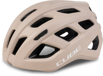 CUBE HELMET ROAD RACE WHITE SAND