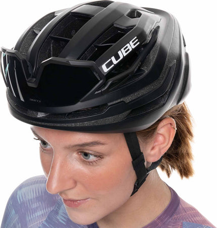 CUBE HELMET ECHO LIQUID BLACK