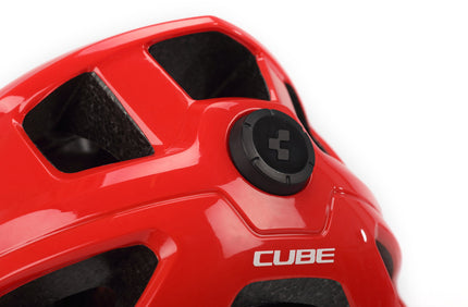 CUBE Helmet Steep Glossy Red