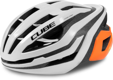 CUBE HELMET ECHO TEAMLINE WHITE/ORANGE