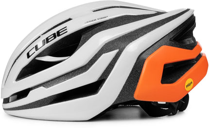 CUBE HELMET ECHO TEAMLINE WHITE/ORANGE