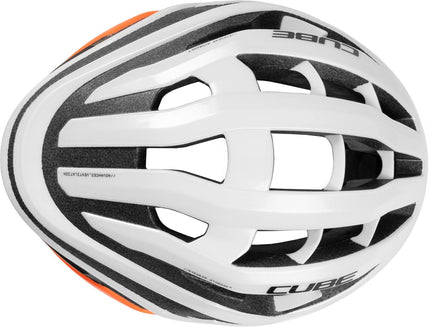 CUBE HELMET ECHO TEAMLINE WHITE/ORANGE